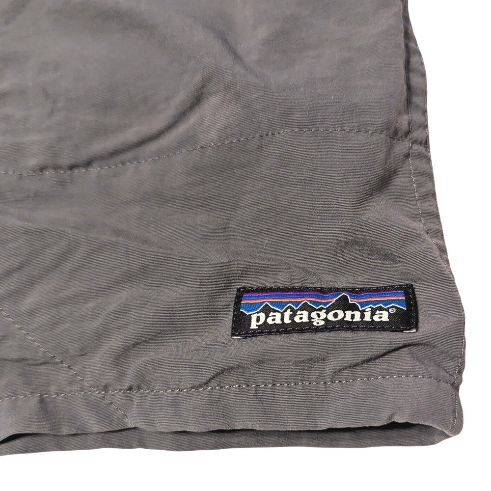 Patagonia Mens Small Baggies Longs 7" Shorts Forge Grey Nylon Mesh Liner 58033 - Picture 4 of 13